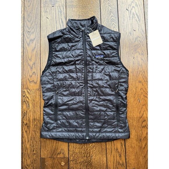 Patagonia Nano Puff Black Vest Men's Size Small New With Tags Retail: $189